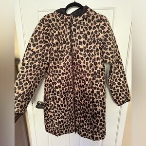 EUC Full Length Leopard Print Joe Fresh x Jillian Harris Coat sz L